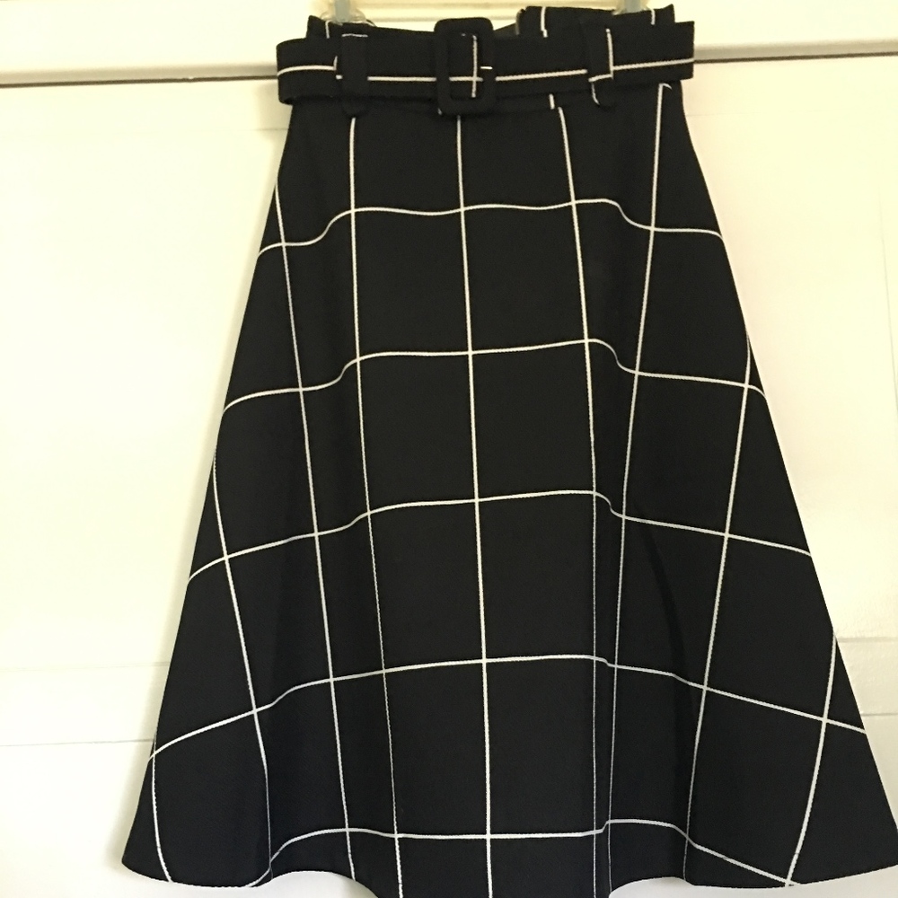 Vintage 50's a-line skirt with belt